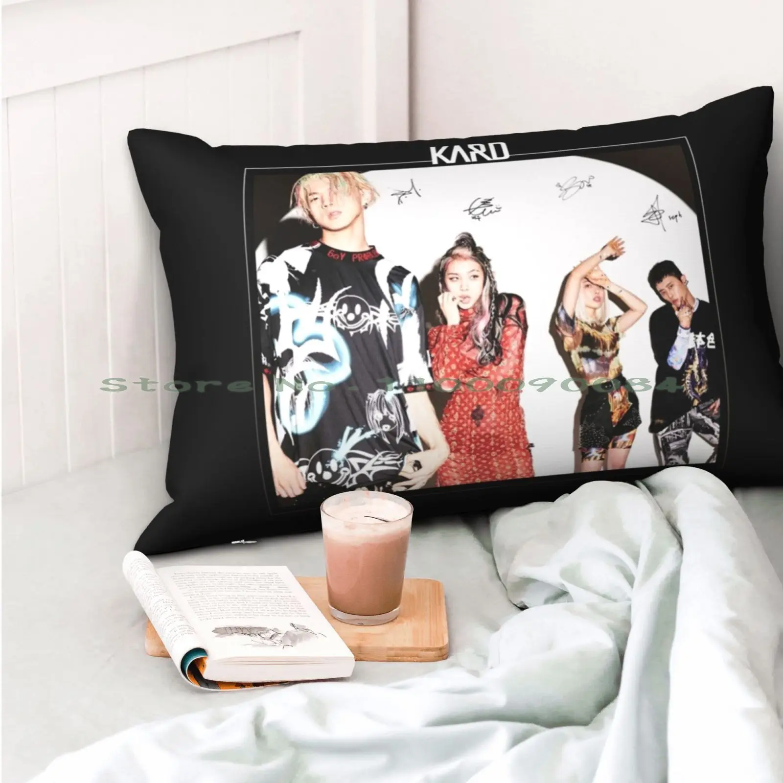 Кард? ?-Gunshot : Group (с печатными автографами) #1 Подушка Чехол 20x30 50*75 диван Ворон для