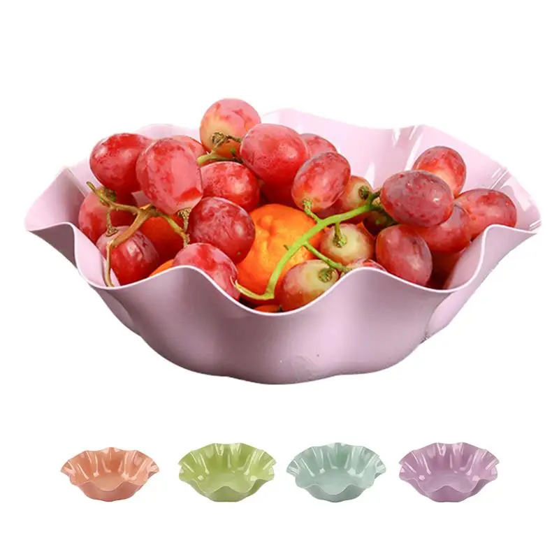 

Storage organizer Storage Tray Plastic storage container Home Lotus Leaf Fruit Plate Office Desktop Snack Plate Candy Plate