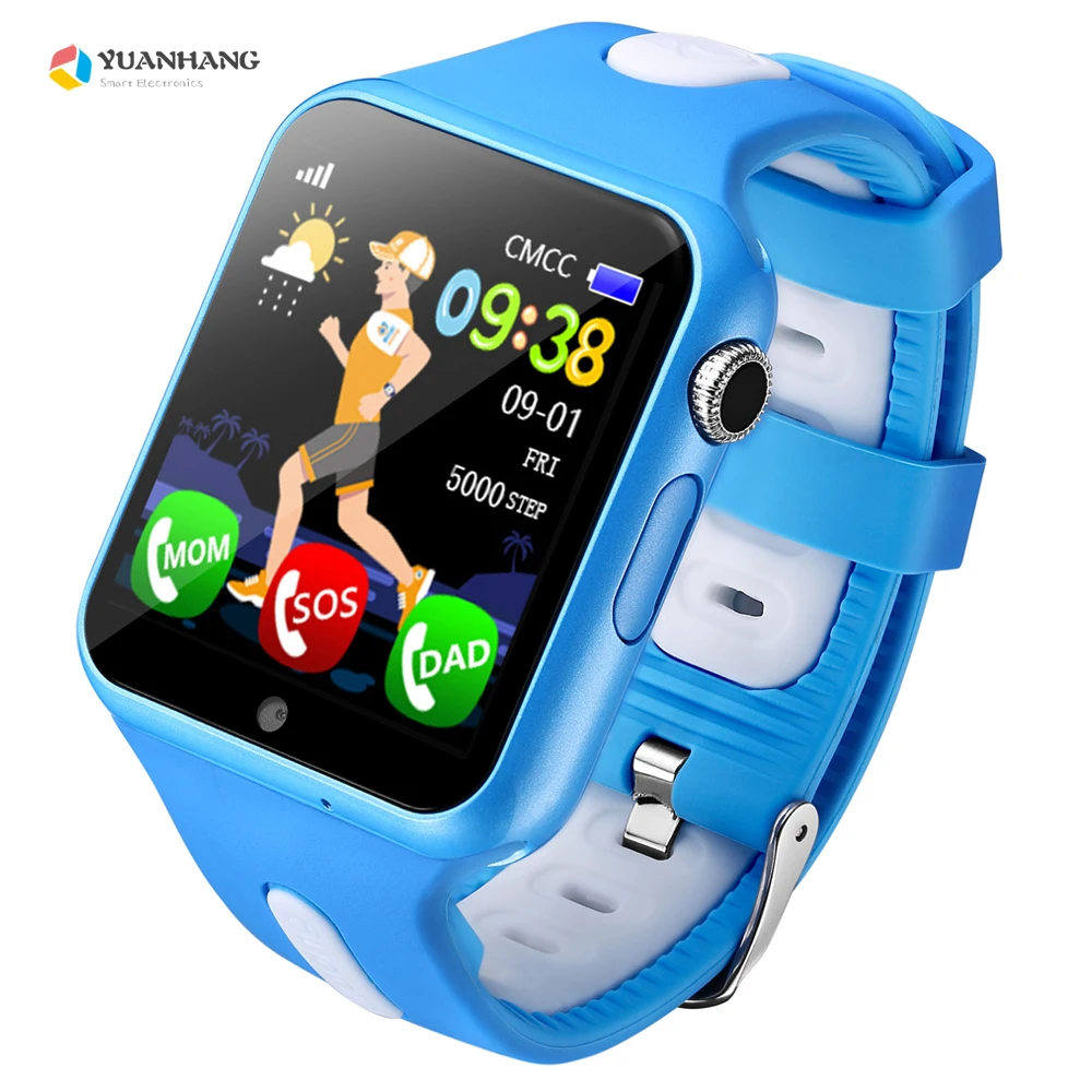 

Smart Remote Camera GPS LBS Tracker Location Finder SOS Call Monitor Bluetooth Music Phone Watch Wristwatch for Kids Students