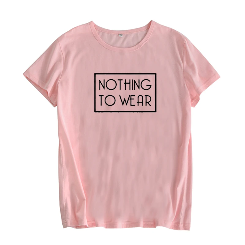 Ничего чтобы носить забавную футболку Мода Tumblr женская одежда 2019 летние футболки