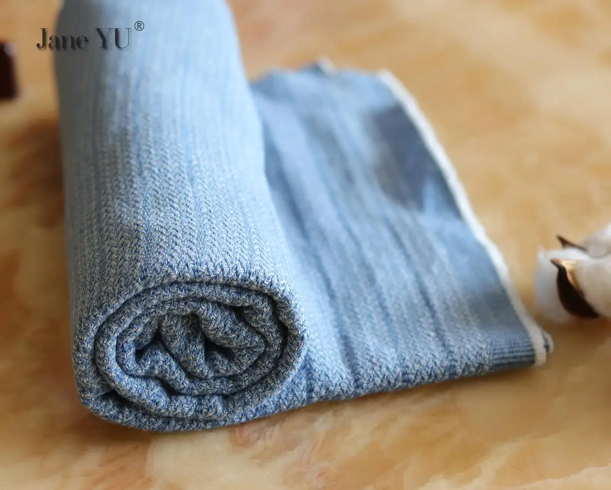 JaneYU тканая водоотталкивающая жаккардовая джинсовая ткань Высококачественная из