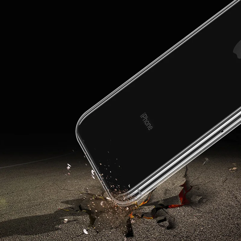 Роскошный чехол для телефона iPhone X Xs Max Xr 8 7 6 S Plus Ультра Прозрачный мягкий