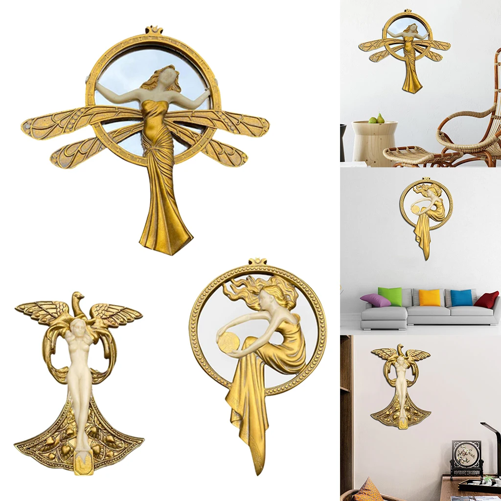 

Creative Resin Angel Figurine Cherub Wall Sculpture Praying Resin Figurines For Home Garden Living Room Cabinets Decoration