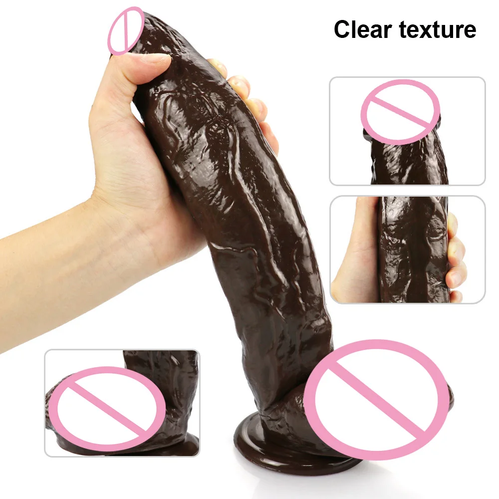 Анальный фаллоимитатор 11 8 дюйма коричневый мужской искусственный пенис лошадь