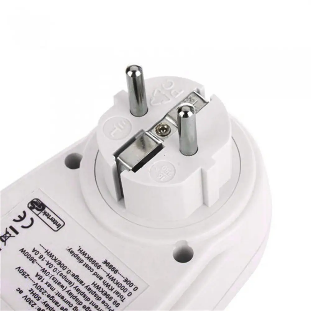 Штепсельная Вилка европейского стандарта счетчик энергии ватт вольт Напряжение