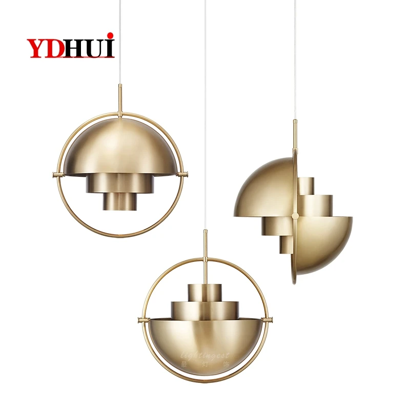 

Nordic Postmodern Metal Restaurant Studio Staircase Creative Designer Personality Semi-circular Fashion Chandelier