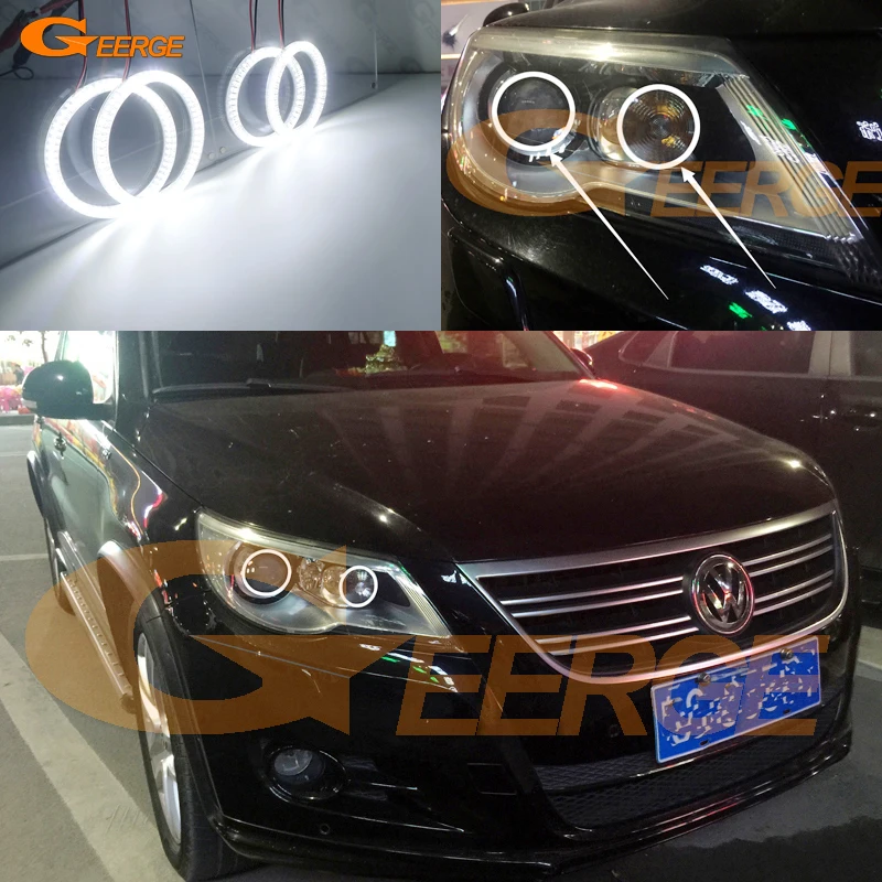 

Для VOLKSWAGEN VW TIGUAN 5N пред facelift ксеноновый головной светильник ультра яркий SMD СВЕТОДИОДНЫЙ ангельские глазки halo кольца Дневной светильник для ...