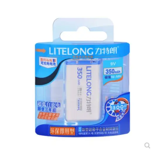 2 шт. перезаряжаемые никель-металлогидридные аккумуляторы 9 в | Электроника