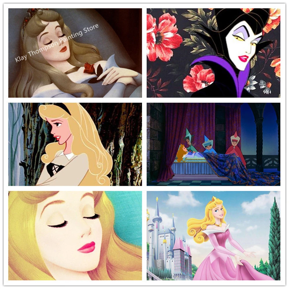 

Алмазная мозаика из страз "сделай сам" Дисней, вышивка Спящей красавицы, алмазная живопись, вышивка крестом, искусство стразы