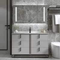 2020 new bathroom furnitures multilayer solid wood vanity solid timber bathroom cabinets sv246