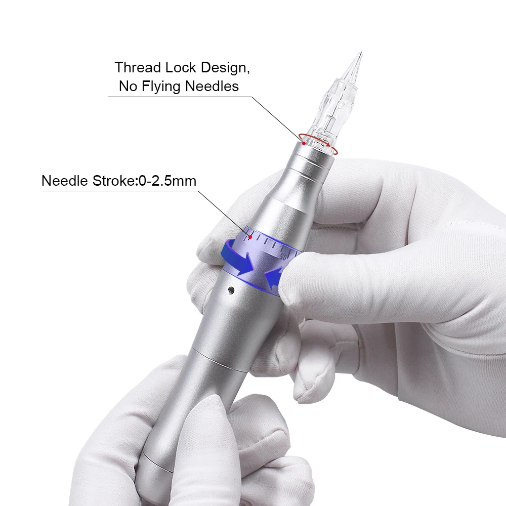 Профессиональный набор для тату Вращающаяся ручка бровей губ микроблейдинг пму