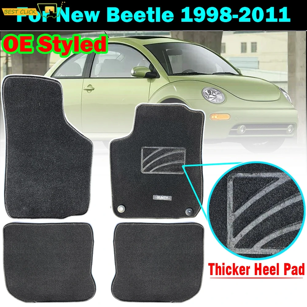 Индивидуальный Коврик Для VW New Beetle 1998 2011 водонепроницаемый нейлоновый коврик 2000