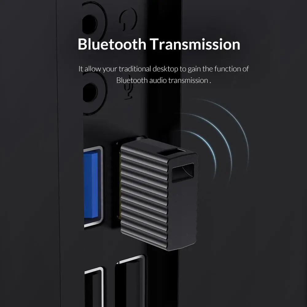 ORICO Mini USB Bluetooth 4 2 EDR беспроводной GHz передатчик Aux аудио адаптер с подвесной цепью