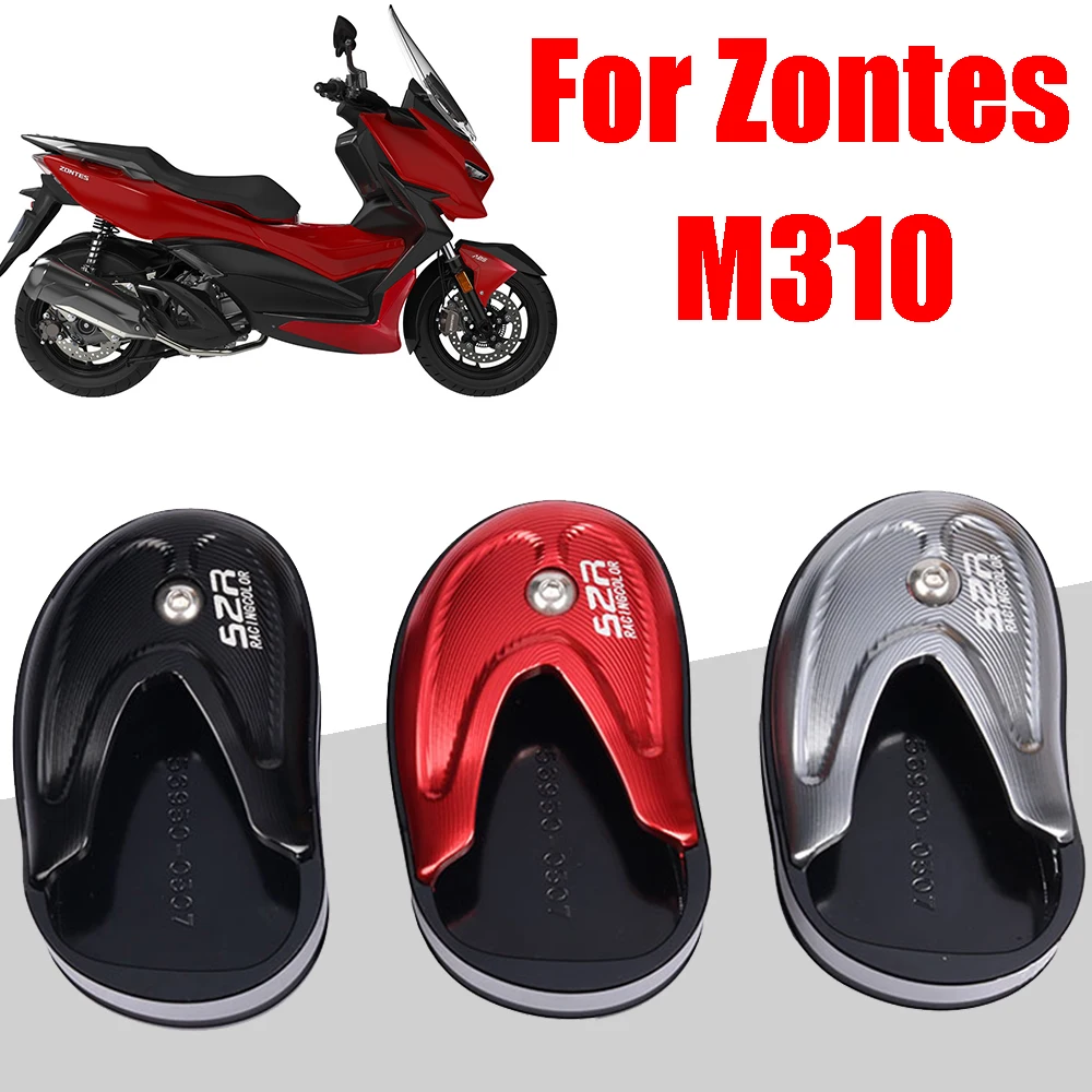 

Motorcycle Kickstand Foot Side Stand Enlarge Extension Pad Support Plate Parts For Zontes M310 310M ZT310-M ZT 310 M Accessories