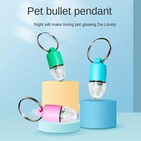 pet pendant key chain pendant night warning light riding outdoor safety luminous supplies pet dog collar pendant