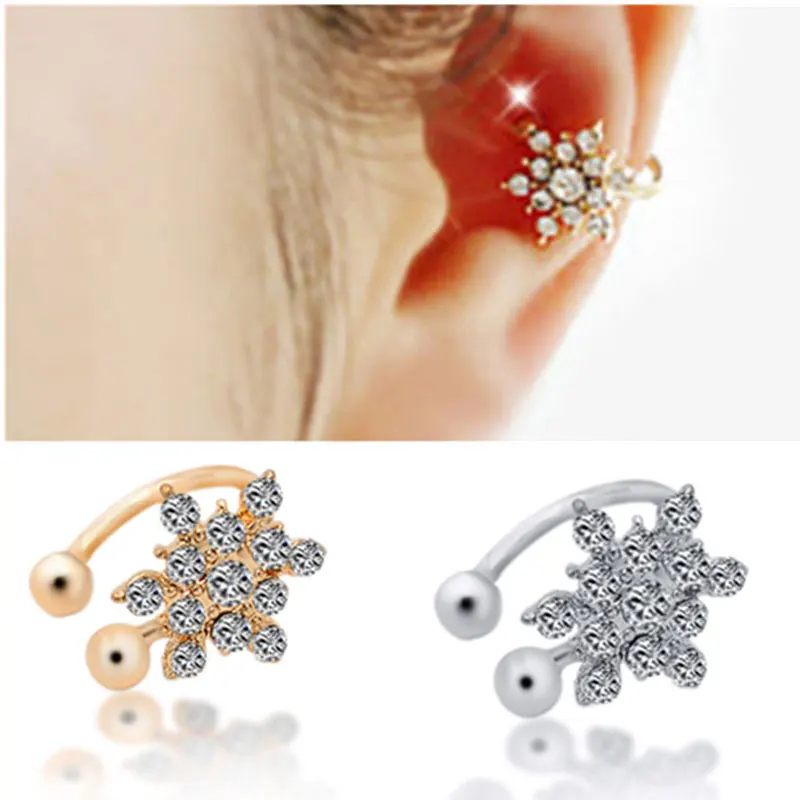 Корейская мода хрустальна серьга на серьги для женщин бутик золотые серебряные