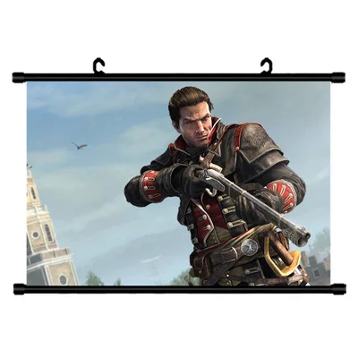 Assassins Creed Звёздные войны мой герой Academy прокрутки живопись аниме настенные