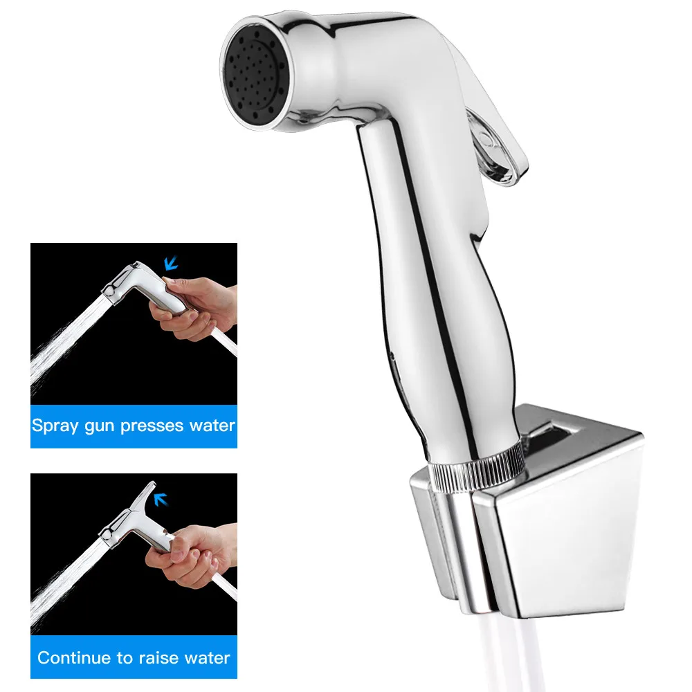 Hand Held Bidet Sprayer Set Atalawa ABS Handheld Toilet Attachment Muslim Shower Spray Gun Cloth Diaper kit AA03 | Обустройство дома