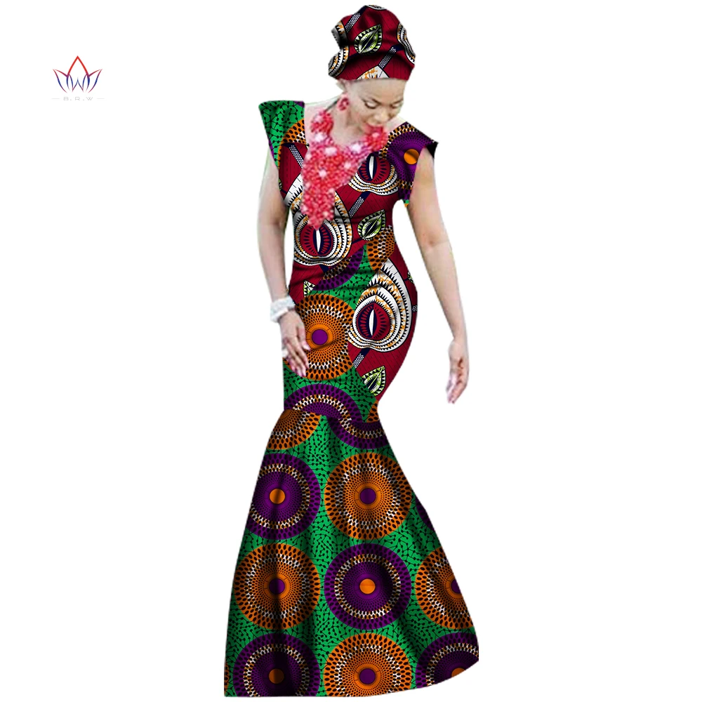 2017 Лето африканских Платья Для Женщин Дашики африканском стиле печати пят