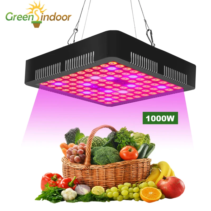 1000W светодиодный Grow светильник 5850LM полный спектр роста растений и лампа для