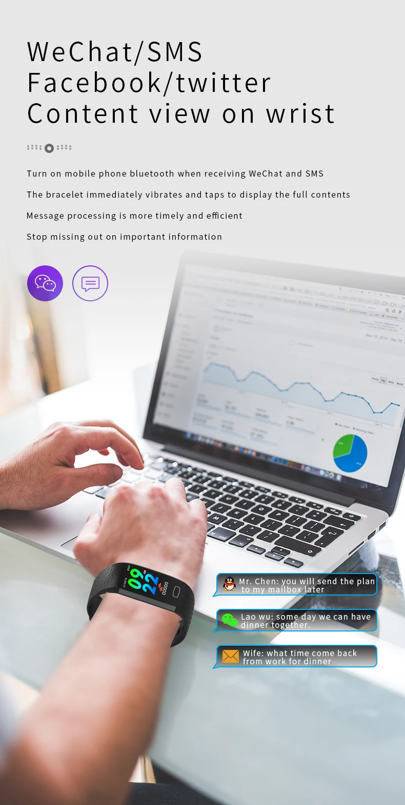 ONEMIX Fashion Smart Fitness Watch Waterproof Sport Pedomoter Oxygen Blood Pressure Monitor Accurate Step Counter Bracelets