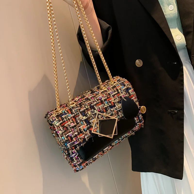 Модные женские сумки через плечо с цепочкой Pathwork 2020 клапаном вечерние клатчи