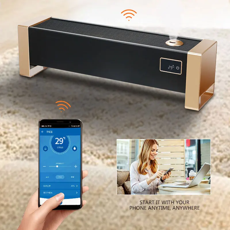 Heater Heating And Humidification Machine Home Convection Intelligent Floor Heating Electric Heating Fan Heater RC-20S