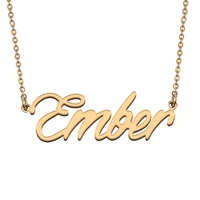 ember custom name necklace customized pendant choker personalized jewelry gift for women girls friend christmas present