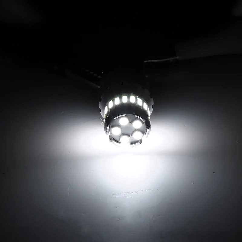 

2pc 12V Car 1157 LED Bulb Canbus Backup Reverse Light 5pcs 3496 18pcs 4014 SMD LED Bulbs Auto Lights Brake Stop Lamp 6500K White