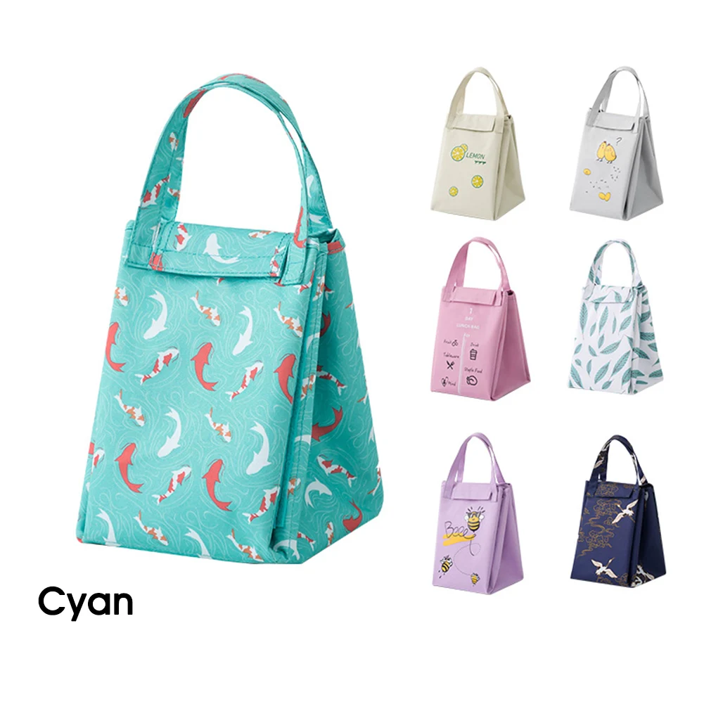 

Lunch Bag Portable Storage Bag Foldable Waterproof Thermal Insulation Lunch Bag Thermal Food Picnic Bags Kitchen Storage Bag