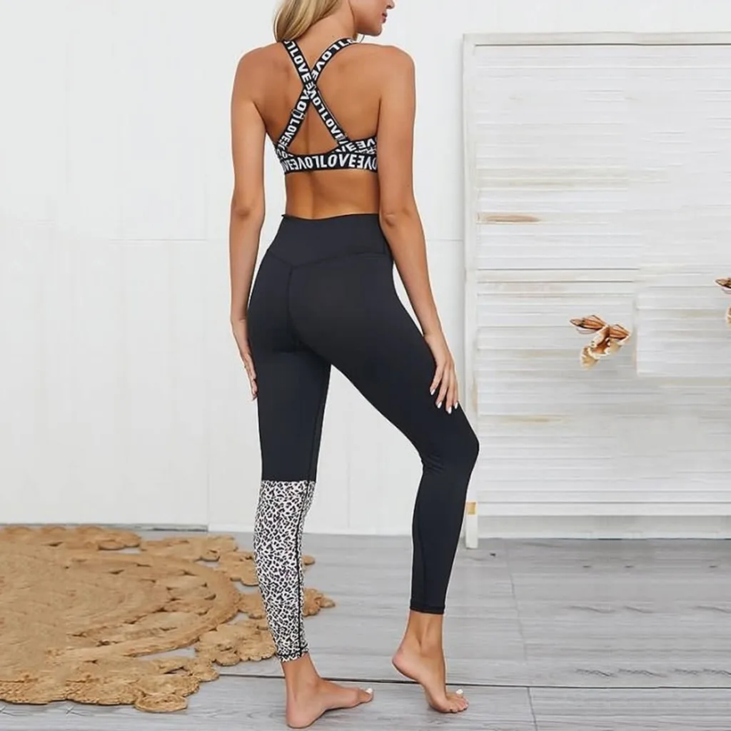 Женские камуфляжные брюки с высокой талией и принтом в стиле пэчворк для бега