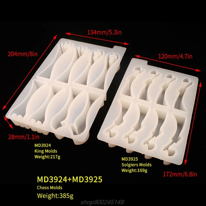 

2Pcs 3D Chess Pieces Resin Casting Molds Kit 3D Chess Checker Epoxy Mold International Chess Molds Kit Resin A10 21 Dropship