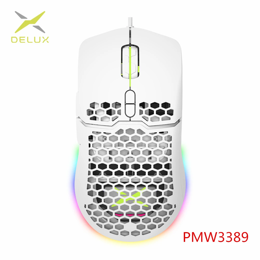 Мышь игровая DELUX M700 легкая, 67 г, 16000DPI - изображение