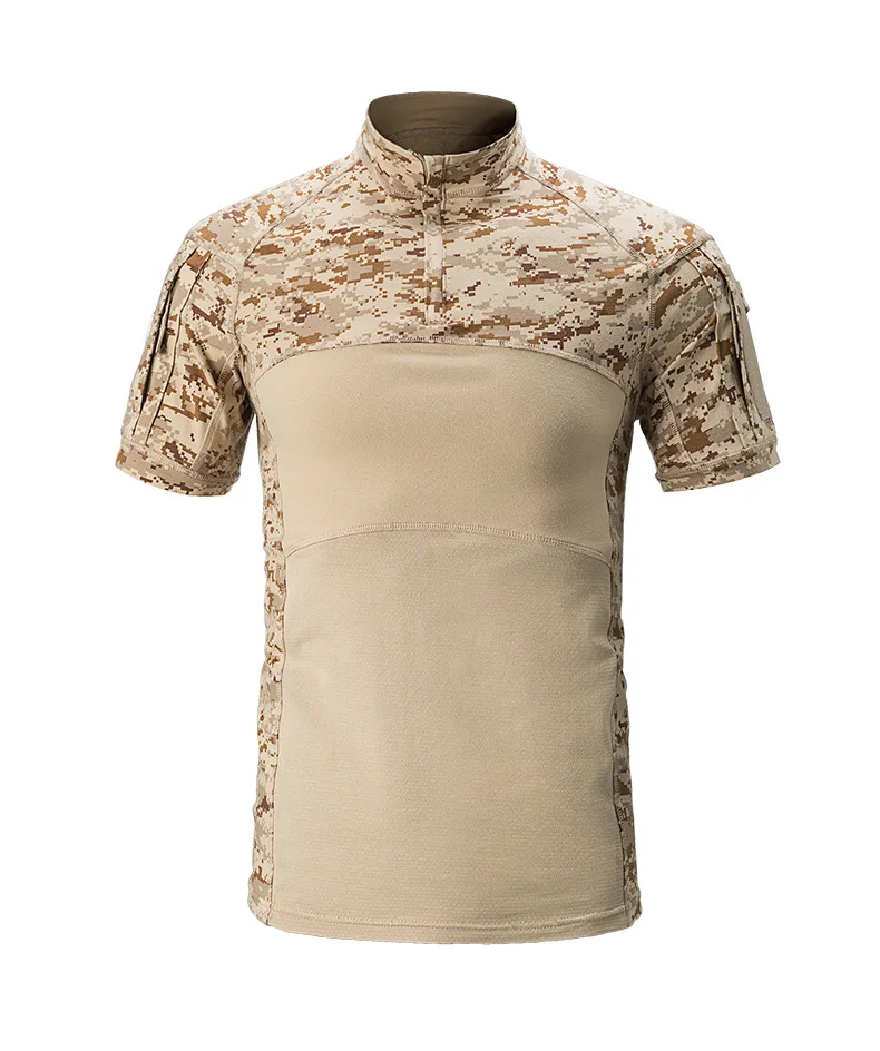 

New Us Army Tactical Military Uniform Airsoft Camouflage Combat-proven Shirts Rapid Assault Short Sleeve Shirt Battle Strike 3XL