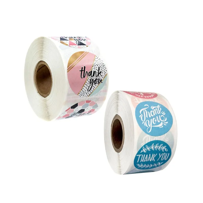 500 шт./рулон цветочные ярлыки|Наклейки| |