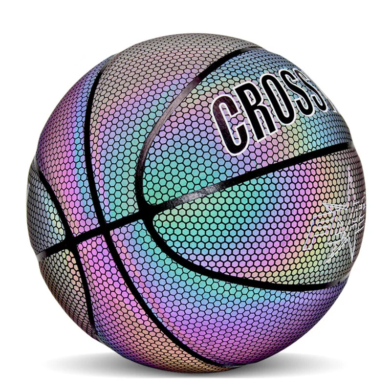 

Luminous Basketball Ball 7 Size Reflective Basketball Cool Holographic Baloncesto Sport Basketball Light Up Training Basketball
