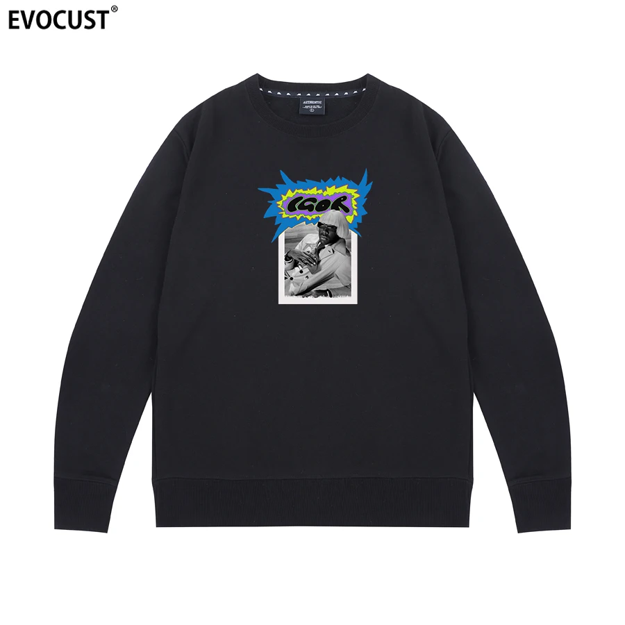 Худи унисекс из чесаного хлопка в стиле хип-хоп | Мужская одежда