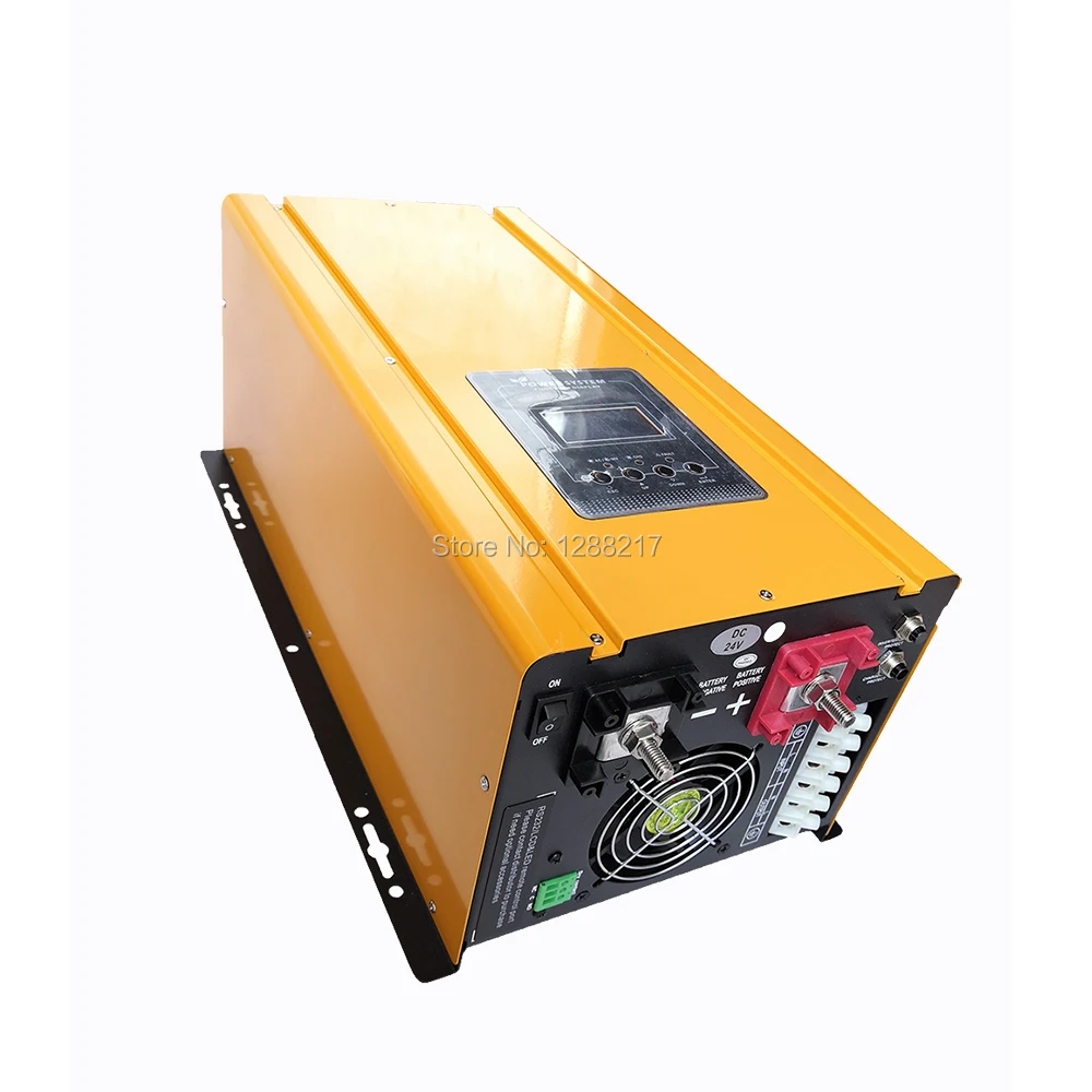 Чистая Синусоидальная волна 3000 Вт Солнечный инвертор от сети DC 12V24V48V к AC220V230V240VAC с AC зарядное устройство и UPS может быть настенный