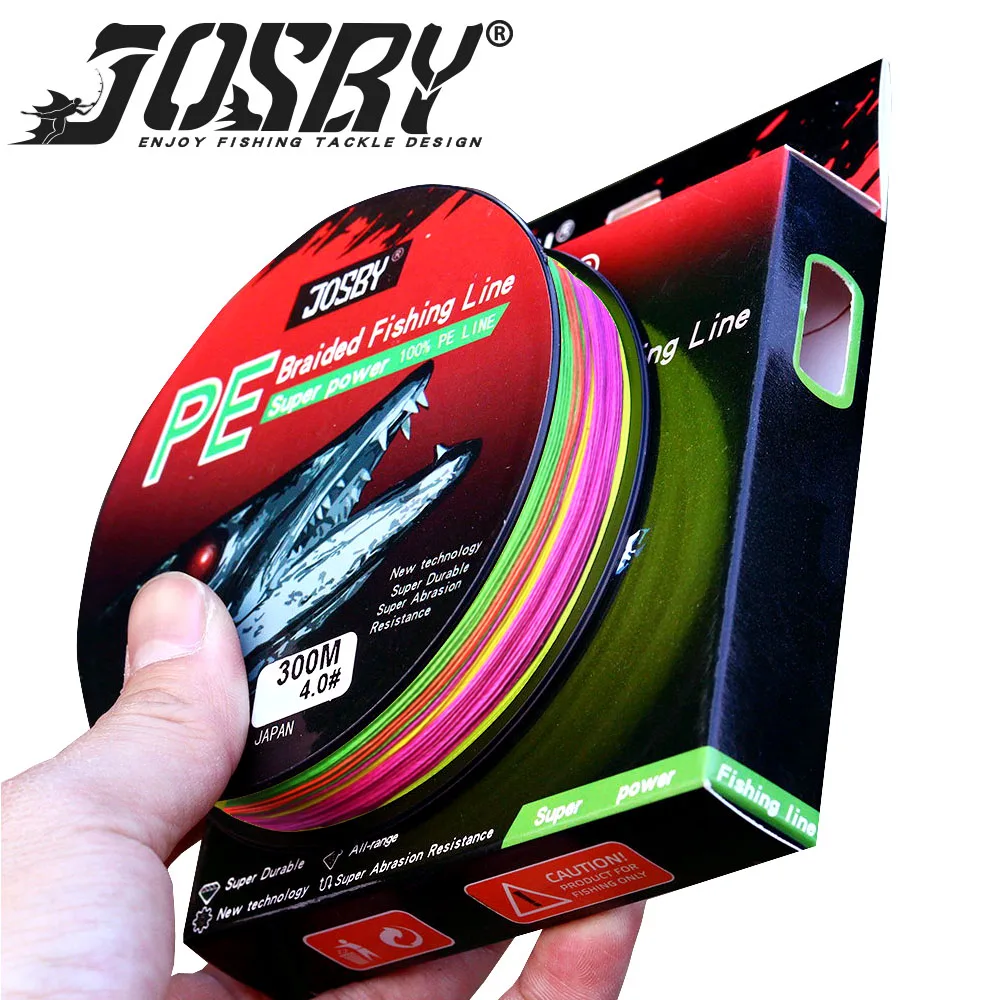 

JOSBY carp braided fishing line linha multifilamento Super strong fishing braid tresse fly Fish Tackle 4 8 Strands PE 150M 300M