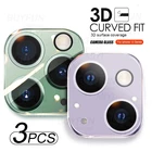 3D изогнутое стекло для камеры Iphone 13 Pro Max, защитный чехол для объектива Iphone13 Aifon 13 Mini Aphone 13Pro 13 Mini, чехол, 3 шт.