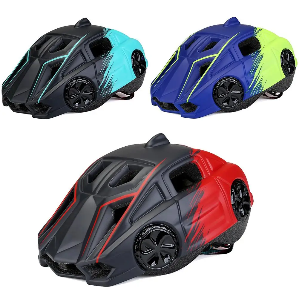 

Children's Bicycle Helmet With Light Shockproof Sun-proof Integrated Safety Molded Head Protector For Outdoor Cycling
