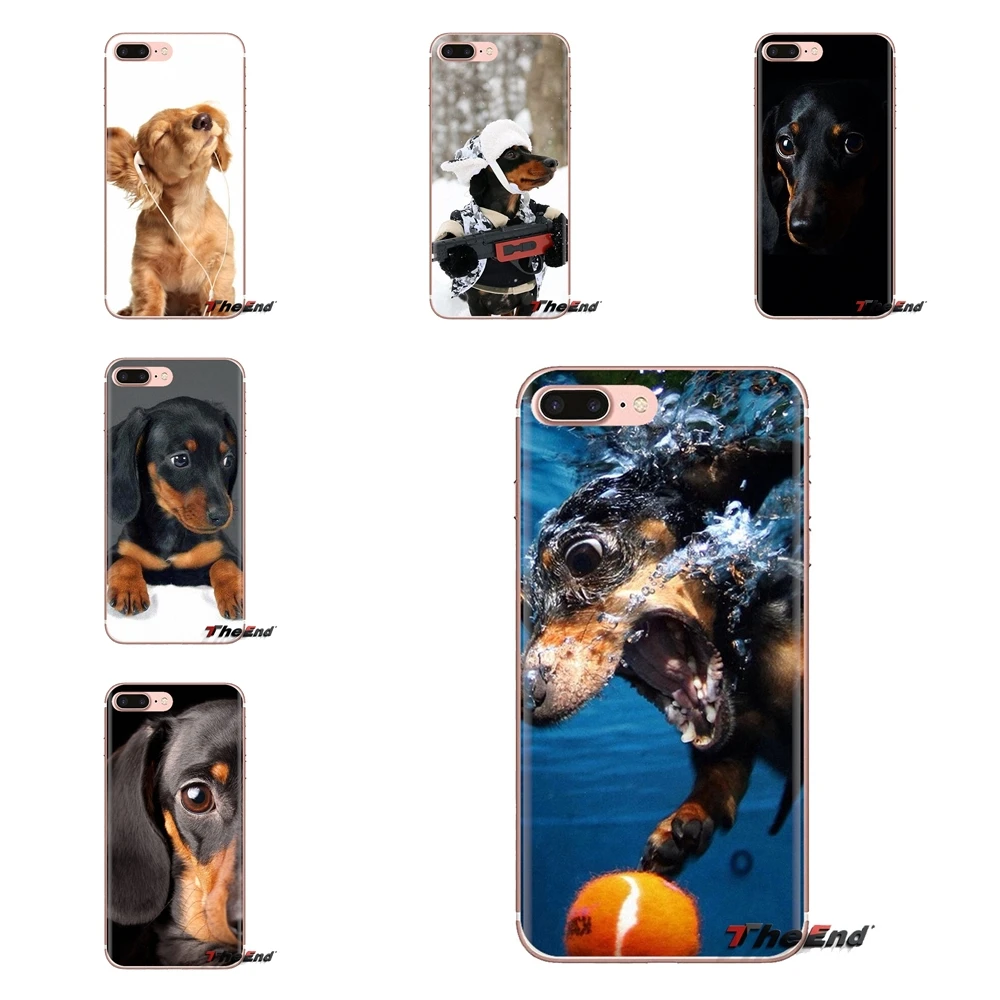 Прозрачный мягкий чехол с таксой и надписью Love My Dog Щенок для Huawei Mate Honor 4C 5C 5X 6X 7 7A 7C