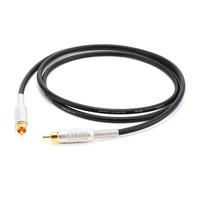 1pcs rca male plug cable canare f 10 gold plated l 2t2s audio microphone cable fever video av decoder hifi accessories