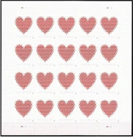 made of hearts 10 sheet of 200 forever first class postage stamps wedding celebration love valentines 10 sheet of 200