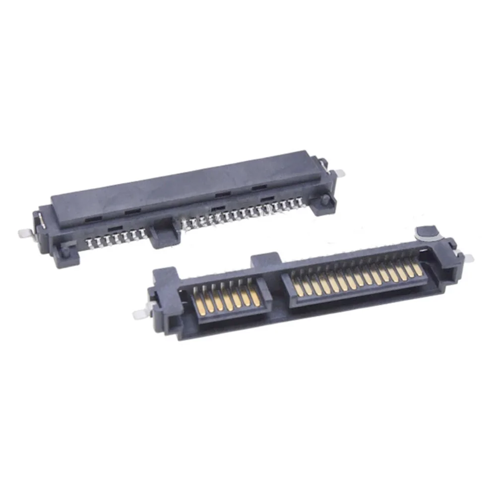 2-10pcs SATA Interface Socket SSD Solid State Drive Seat 7+15P 22PIN Male Connector Sinking Plate Patch Type Port | Обустройство дома