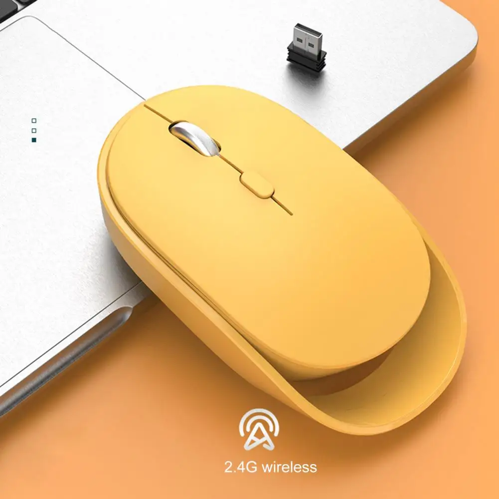 

Six Colors Optional Intelligent 1600 DPI Silent Rechargeable Mouse Long Endurance Wireless Mouse Silent for Office