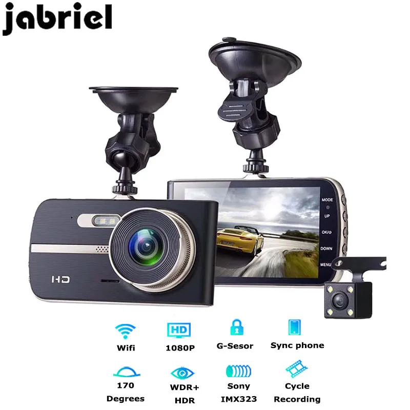 Видеорегистратор Jabriel HD 4 дюйма 1080P ночное видение G датчик 170 ° USB 2