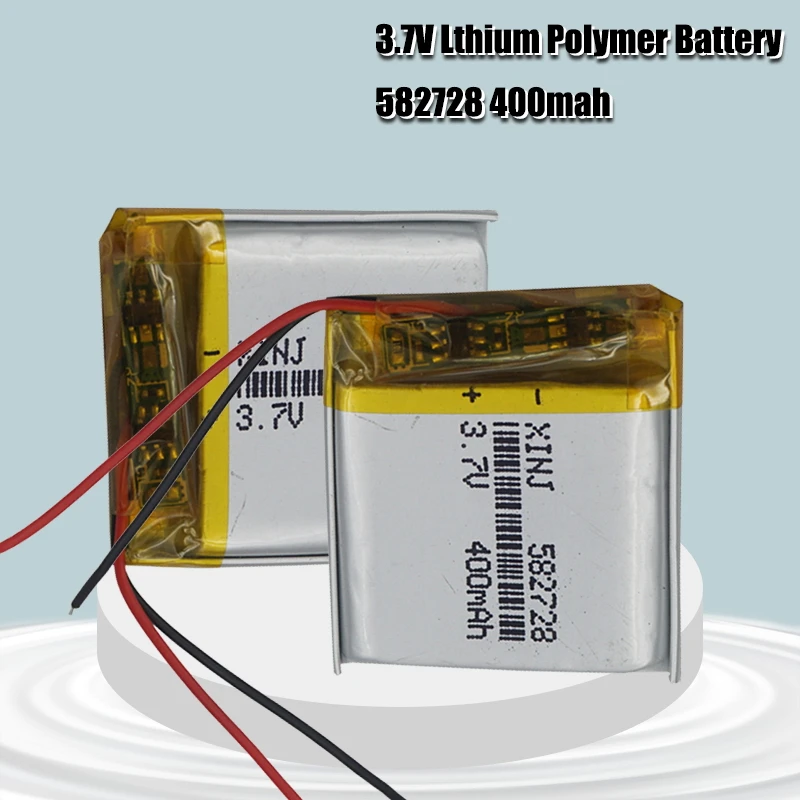 

3.7V 400mAh 582728 Lithium Polymer Li-Po li ion Rechargeable Battery Lipo cells For Bluetooth speaker PDA notebook GPS