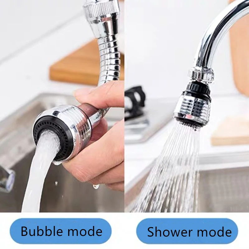 1PC Universal Anti-Splash Faucet Filter Rotary Movable Tap Water Adapter Saving Nozzle Sprayer Shower Head Kitchen Bathroom Tool |