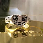 Женский комплект ювелирных изделий, изящные регулируемые Открытые Кольца неправильной формы в готическом стиле, 2021